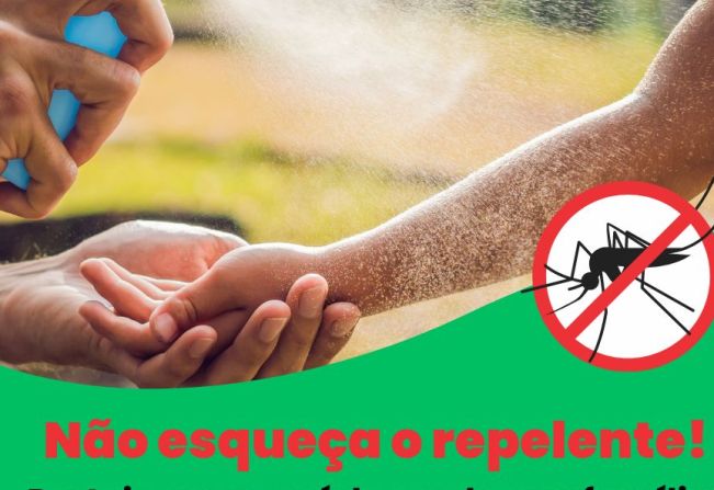 Dengue: Secretaria da Saúde alerta sobre a importância do uso do repelente