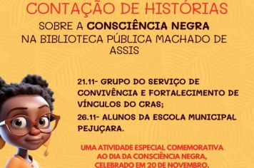 Biblioteca Pública realizará atividade especial em homenagem ao Dia da Consciência Negra