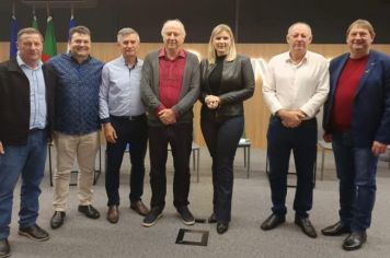 Prefeita e Vice-prefeito participam de reunião em Lajeado na busca por soluções para a queda na arrecadação do ICMS 