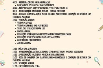 Confira a programação completa da Feira do Livro