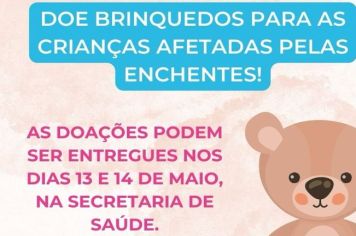 Campanha de doação de brinquedos 