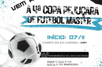 4ª Copa Pejuçara de Futebol Master- Inscrições abertas