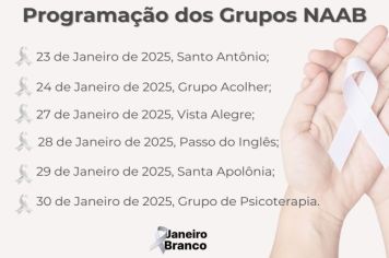  Hoje tem encontro do Grupo NAAB em Vista Alegre 