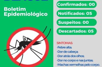Confira o boletim Dengue desta semana