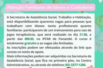 Último dia para inscrição para treinamento gratuito para uso de jogos terapêuticos