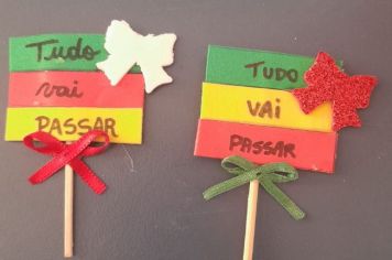 Solidariedade: Equipe do CRAS Viver Melhor produz enfeites de chimarrão para famílias afetadas pelas enchentes