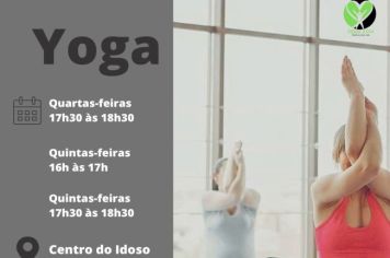 Administração Municipal oferece aulas gratuitas de yoga