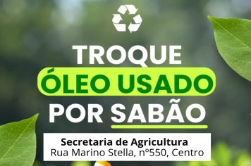 Troque seu óleo de cozinha por sabão em barra