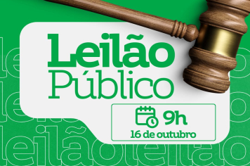 Leilão Público de bens imóveis do município 