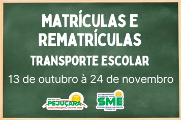 Matrícula e rematrículas 