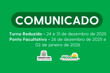 Comunicado - Turno Reduzido e Ponto Facultativo 