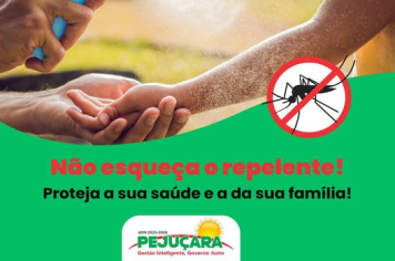 Dengue: Secretaria da Saúde alerta sobre a importância do uso do repelente