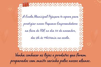Escola Municipal Pejuçara realizará Feira do PDE no dia 30 de novembro