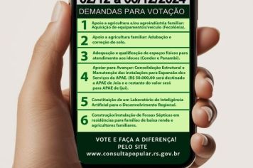 Participe da Consulta Popular 2024