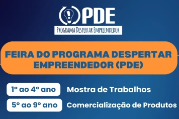 Feira do Programa Despertar Empreendedor (PDE)
