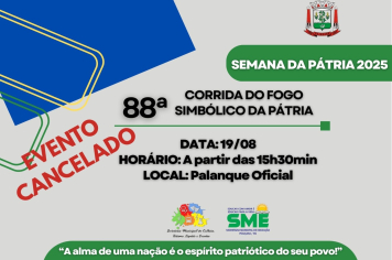 Comunicado Oficial: Cancelamento da corrida do Fogo Simbólico