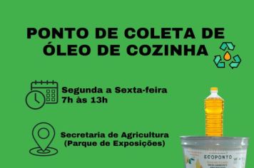 PONTO DE COLETA DE ÓLEO DE COZINHA