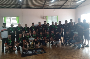 Farrapos é campeão do Campeonato Municipal de Bocha na categoria Trio Livre