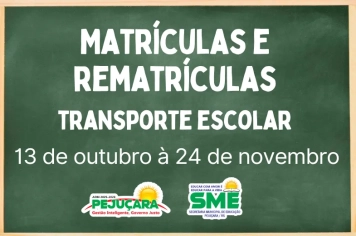 Matrículas e rematrículas