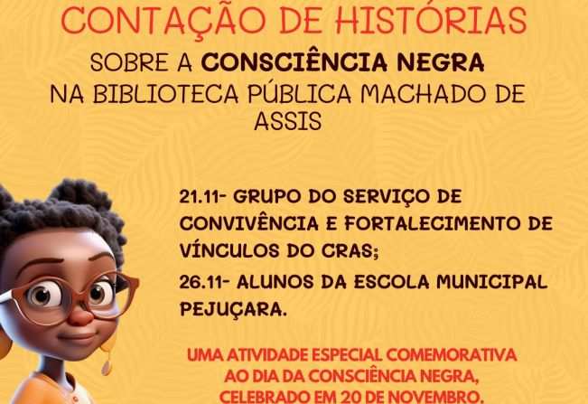 Biblioteca Pública realizará atividade especial em homenagem ao Dia da Consciência Negra
