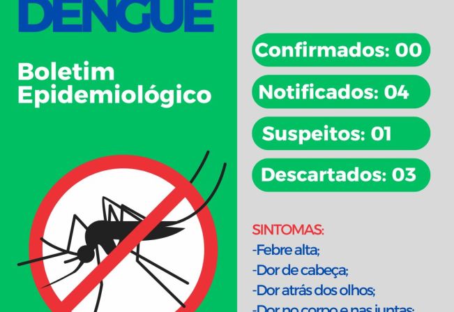Confira o boletim dengue desta semana