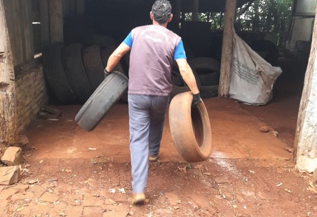 Recolhimento de pneus em desuso