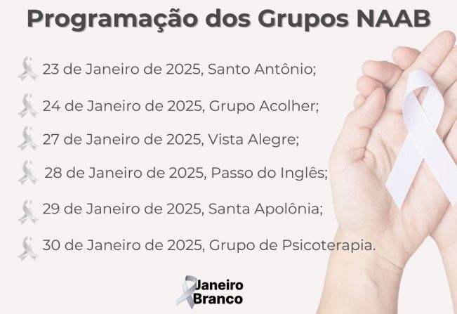  Hoje tem encontro do Grupo NAAB em Vista Alegre 