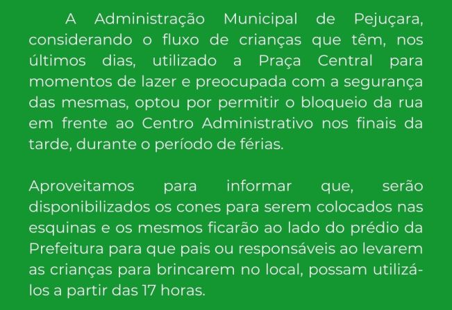 Atenção Pais ou responsáveis