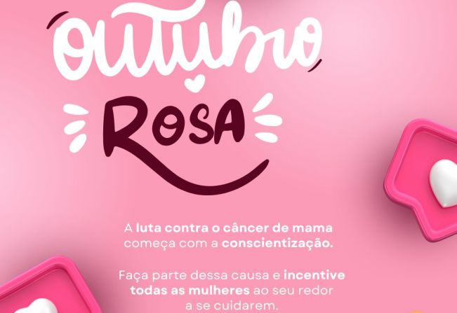 Outubro Rosa: Campanha de prevenção do câncer de mama