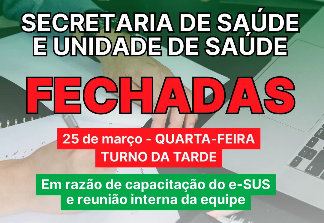 COMUNICADO - Secretaria Municipal de Saúde