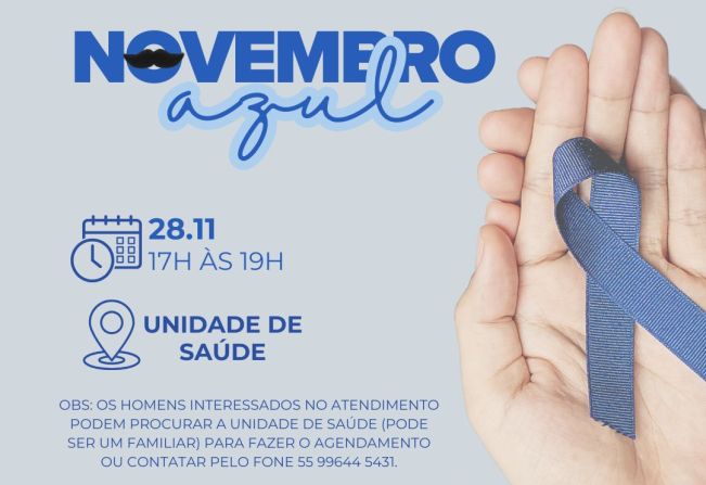 Novembro Azul- Turno estendido da unidade de saúde