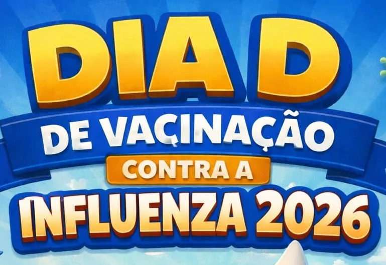 Dia D de Vacinação contra a Influenza (gripe) acontece neste sábado (28)