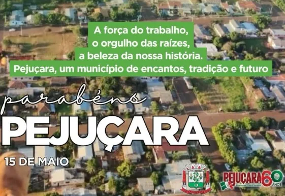 Pejuçara 60 anos 