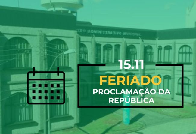 15 de novembro-AVISO FERIADO