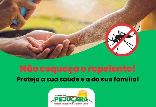 Dengue: Secretaria da Saúde alerta sobre a importância do uso do repelente