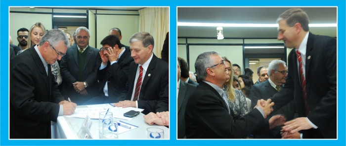 Prefeito Buzzatti, toma posse como 2º Tesoureiro da FAMURS