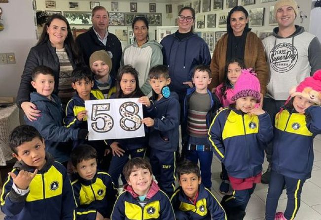 Alunos do 1º ano da Escola Municipal Pejuçara visitam Museu Marcos Bresolin