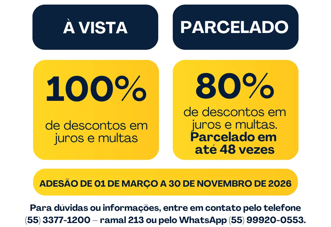 REFIS 2026: Prefeitura de Pejuçara oferece facilidades para regularização de débitos