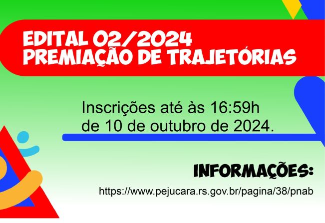 Edital de premiação trajetórias