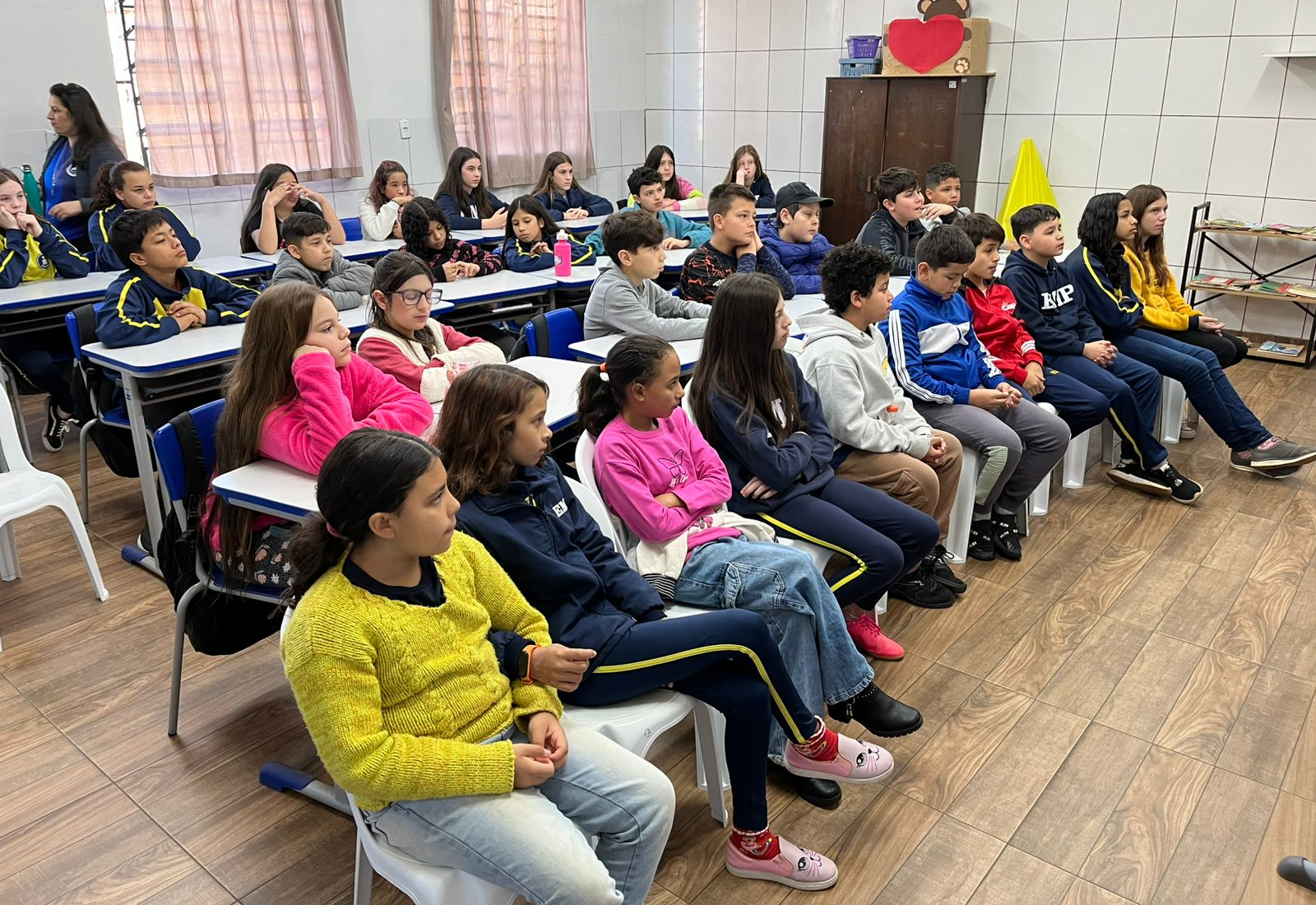Alunos da Escola Municipal participam de bate-papo sobre as provas do SAEB e SAERS