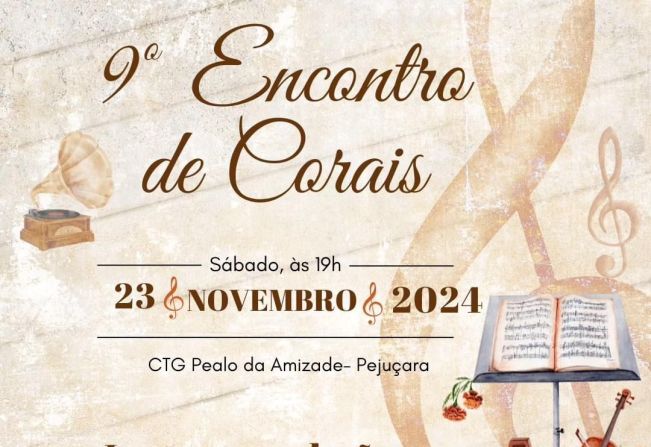 VEM AÍ O 9º ENCONTRO DE CORAIS 