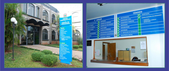Prefeitura instalou painéis informativos  para orientar a população