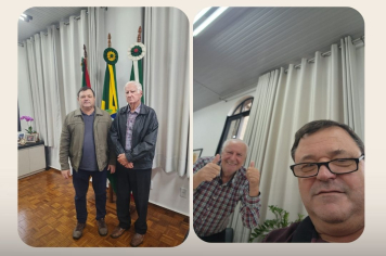 Prefeito em exercício Marcos Villani recebe visita de ex-gestores de Pejuçara