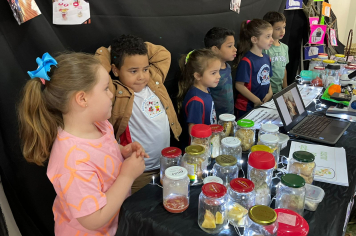 Alunos da EMEI Maria Schuster apresentam projetos na Feira dos Pequenos Artistas e Grandes Cientistas