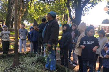 CRAS realiza oficina de jardinagem em comemoração à Semana da Árvore
