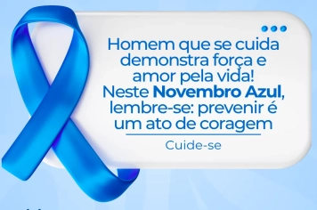 Novembro Azul — Mês de combate ao Câncer de Próstata