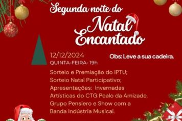 Hoje tem programação de Natal