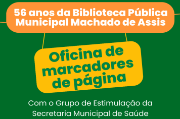 Oficina de Marcadores de Página na Biblioteca, acontece na próxima semana 