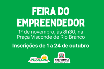 Inscrições para a Feira do Empreendedor seguem até 24 de outubro