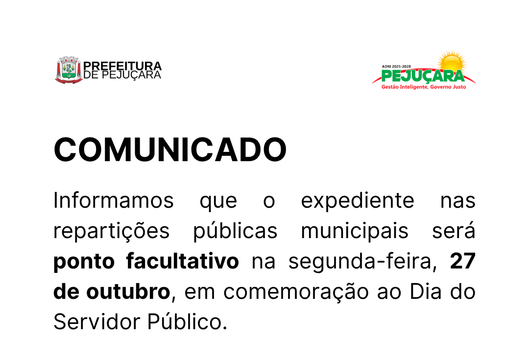 COMUNICADO - PONTO FACULTATIVO